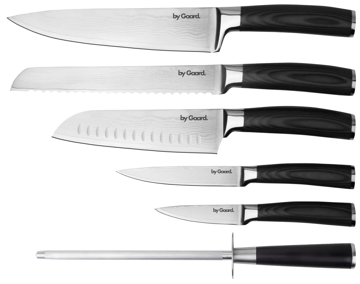 byGaard by Gaard DKS2526 Damascus Knife Set 6 Dele - FSC MIX 70%