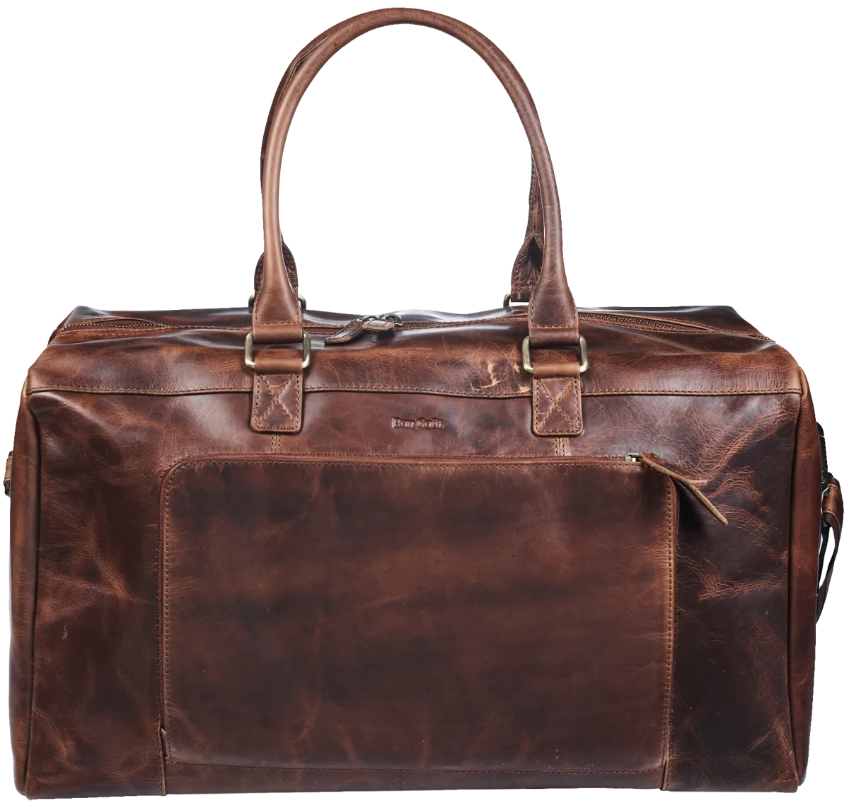 Bon Goût Weekend Bag Oily Pull-Up – Cognac