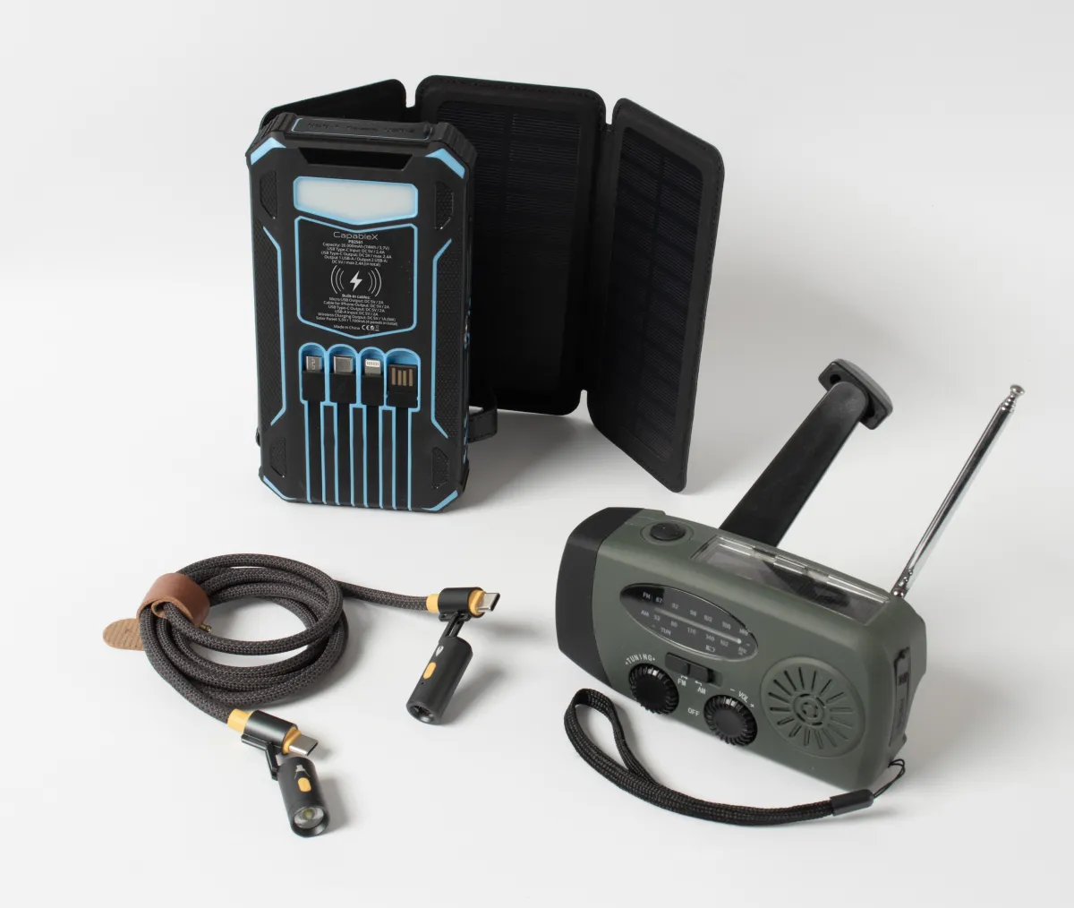 CapableX Power Pack 2 – Solar Power Bank 20.000 + Radio