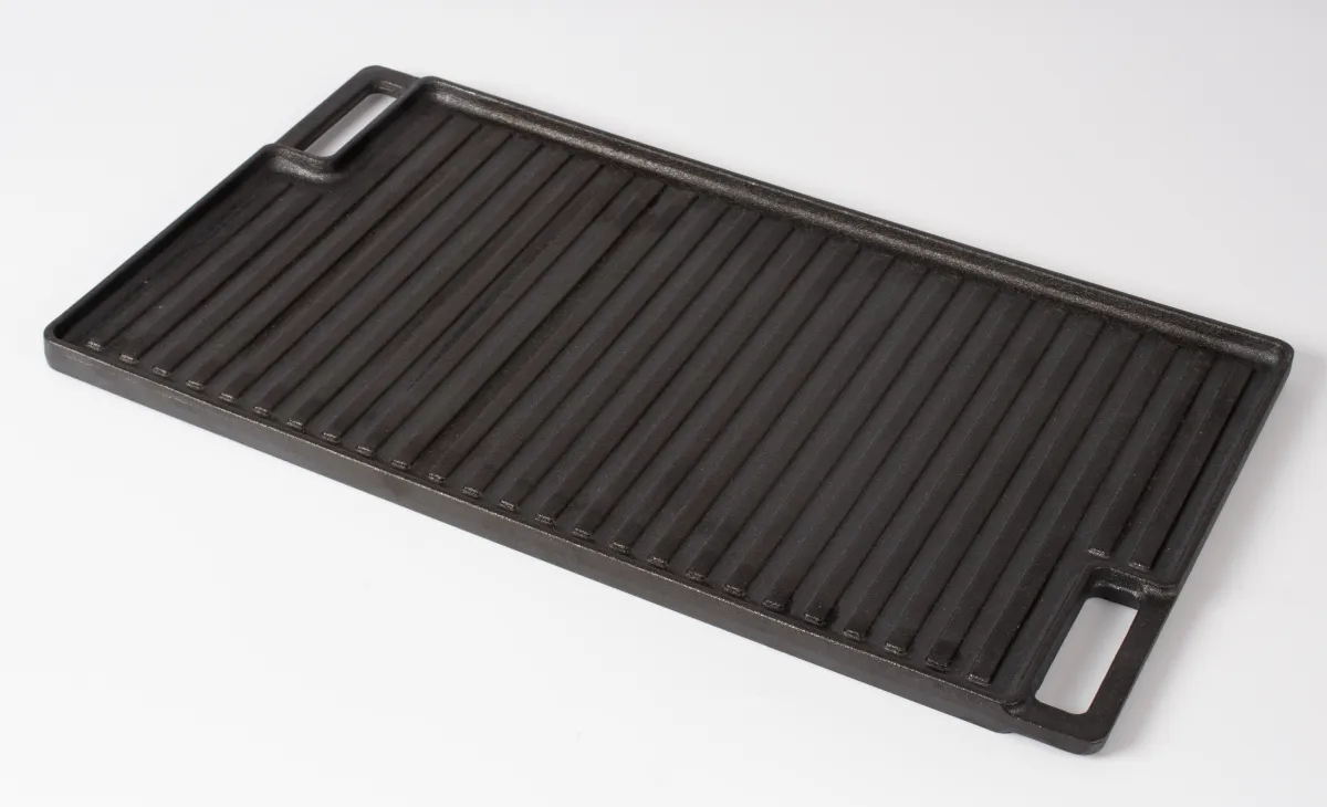 byGaard by Gaard FP2669 Frying Plate 46cm x 26cm + Hamburger Smasher