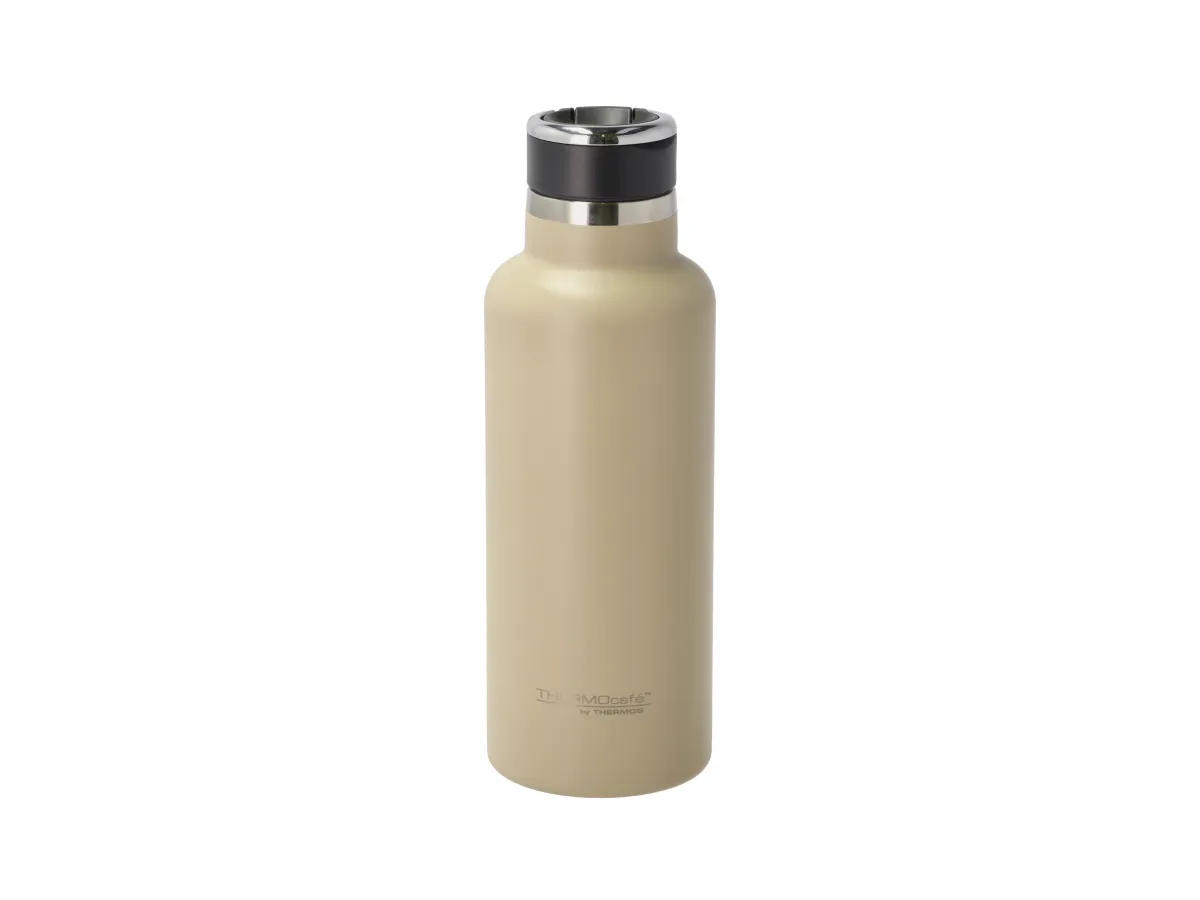 Thermos Termoflaske m. sugerør 600 ml i beige, Hydration