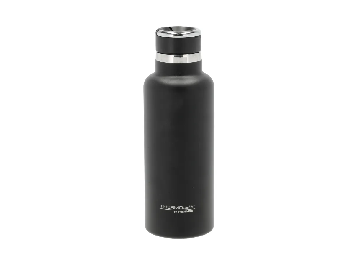 Thermos Termoflaske m. sugerør 600 ml i sort, Hydration