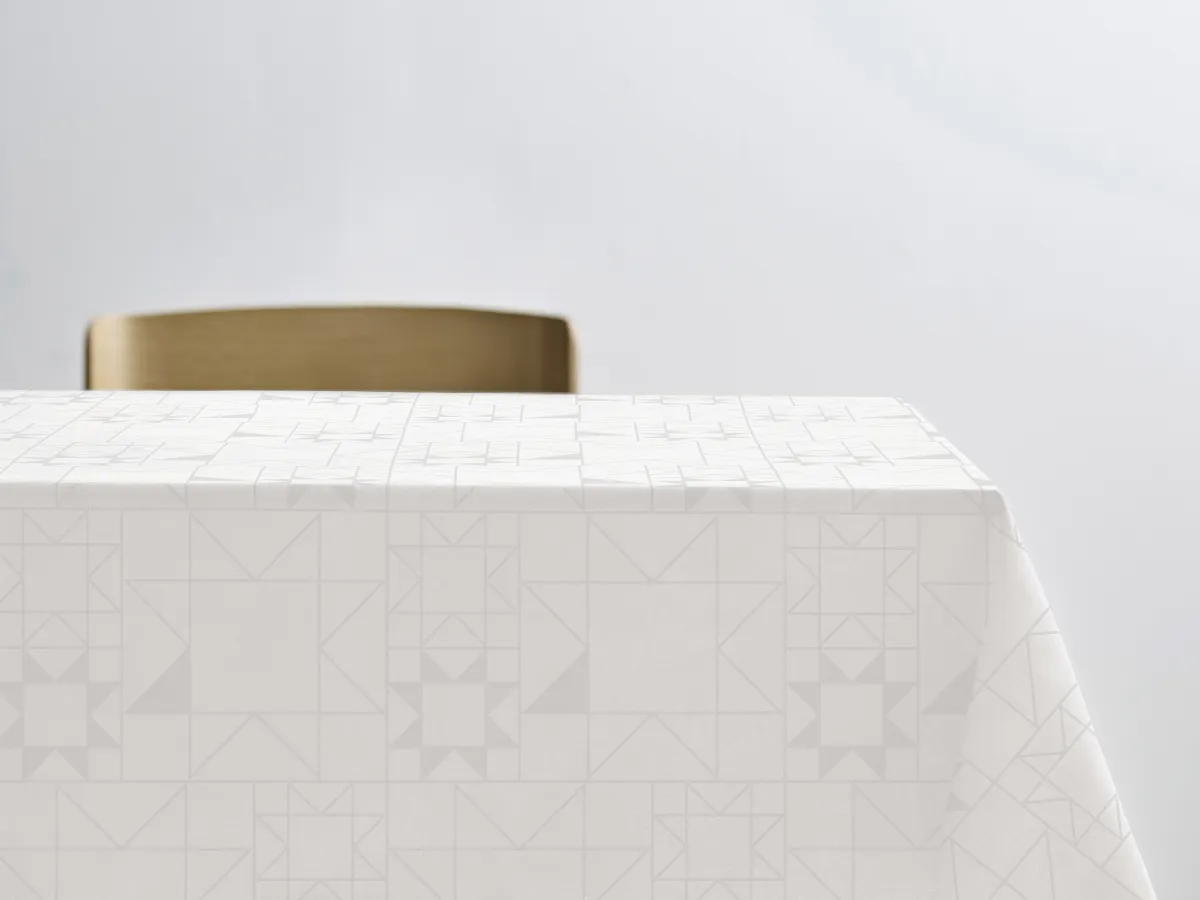 Södahl Star damaskdug 150 x 270 cm, white