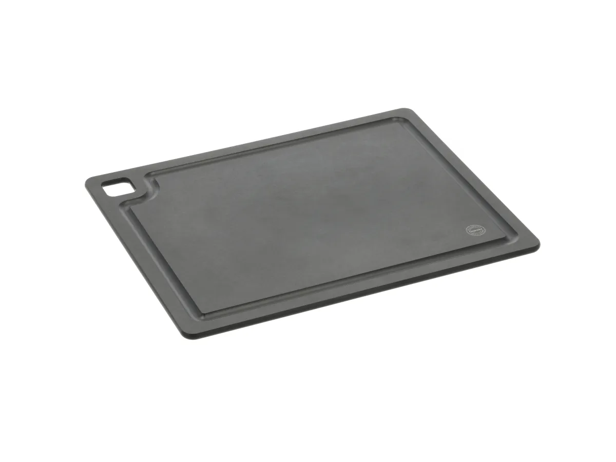 Pillivuyt Gourmet skærebræt m. silikonefødder 29,8 x 23,5 x 0,6 cm, sort