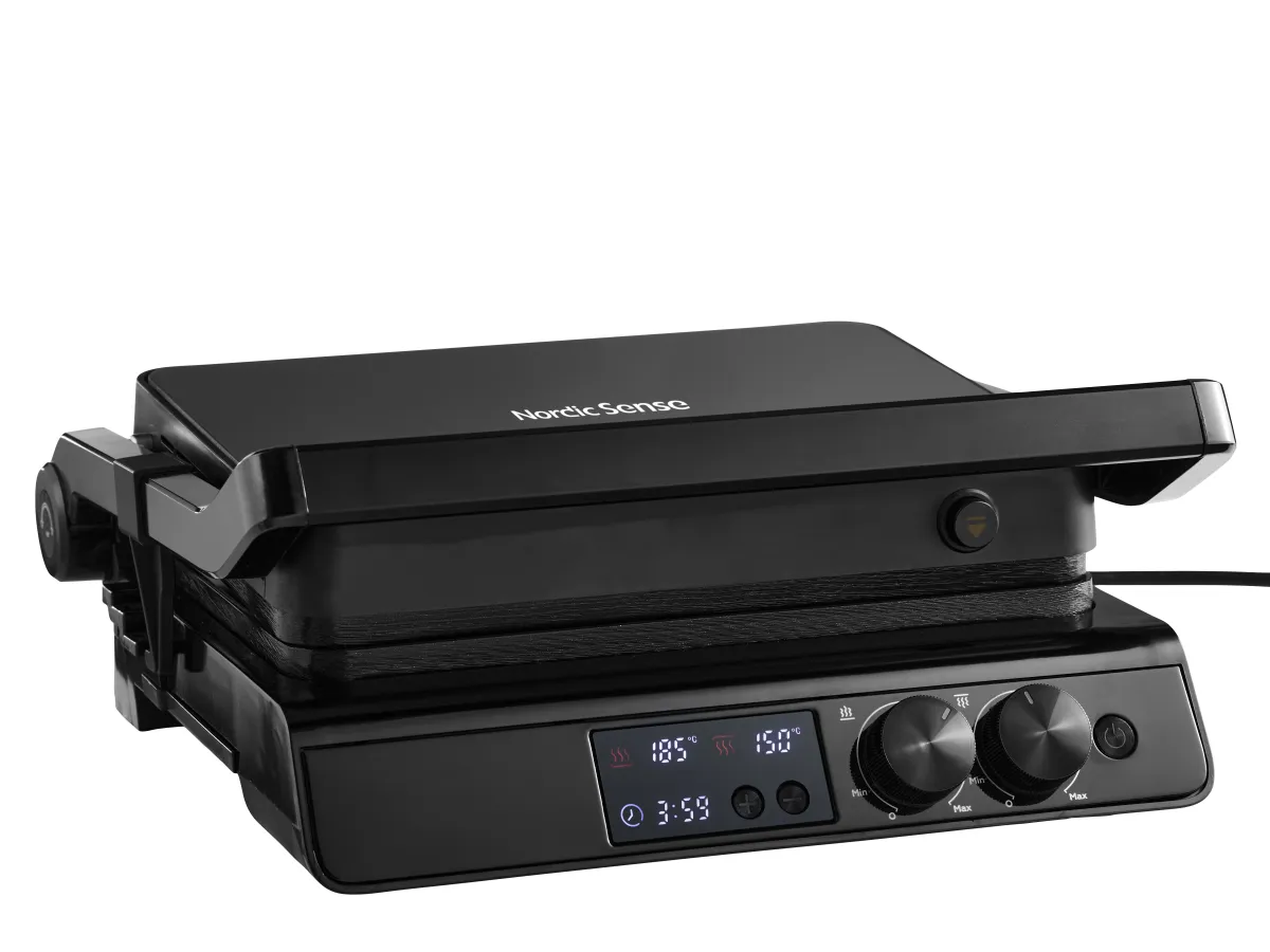 Nordic Sense panini digital, sort  2000 watt