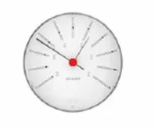 Bankers Barometer Ø12 cm hvid/sort/rød