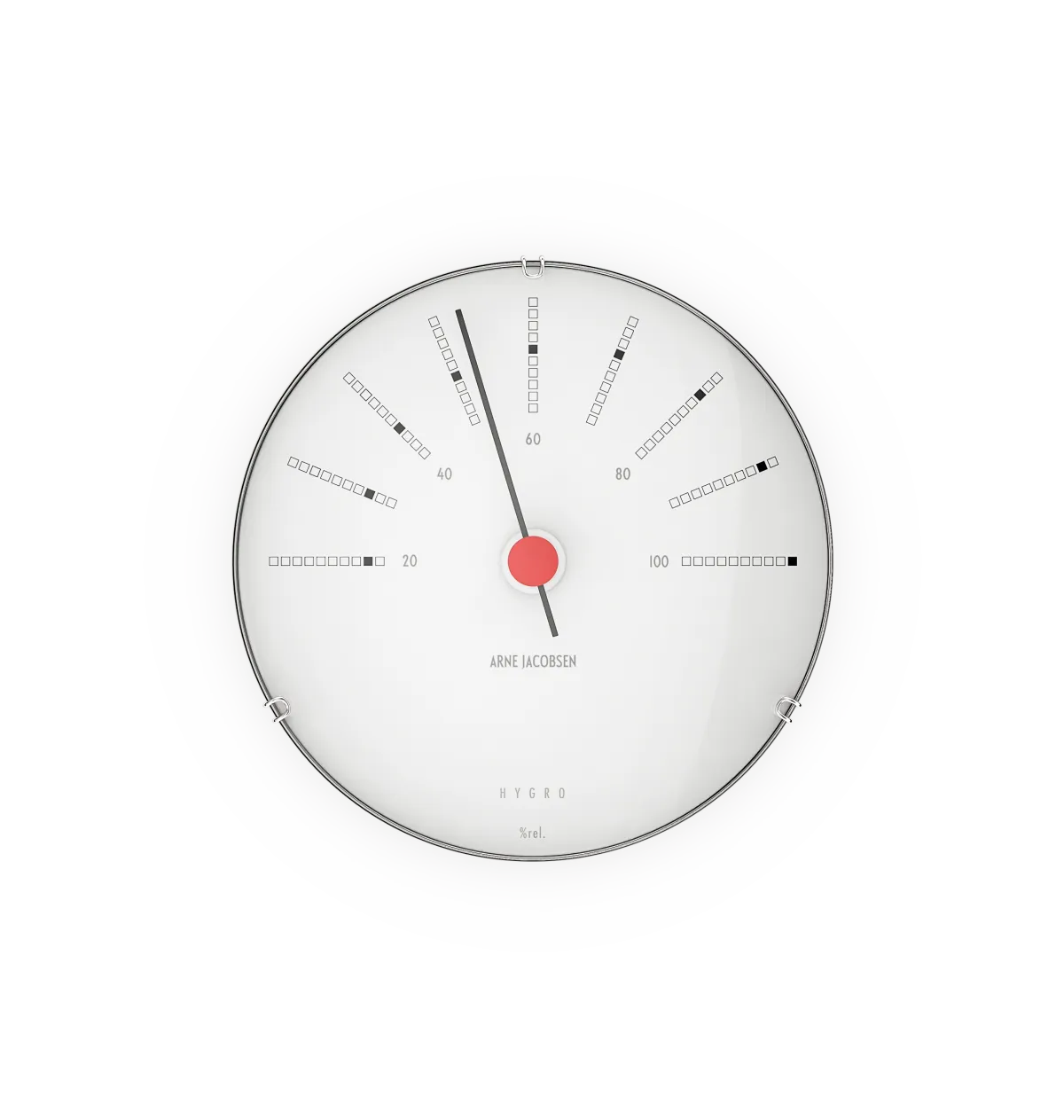 Bankers Hygrometer Ø12 cm hvid