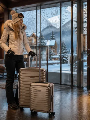 Bon Goût ST. MORITZ Kuffert 2-sæt – Neon Navy