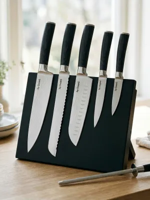 byGaard KB2602 Knife block, magnetic, gummi træ, 28*21.5*3.5cm
