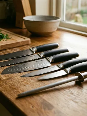 byGaard by Gaard DKS2526 Damascus Knife Set 6 Dele - FSC MIX 70%