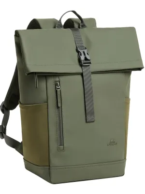 Rivacase Eden RIVACASE 7826 oliven grøn Eden-ECO 17L Roll top backpack 14" / 6