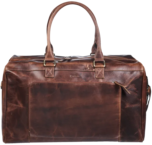 Produkt Bon Goût Weekend Bag Oily Pull-Up – Cognac Billede