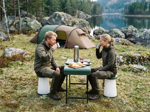 Produkt CapableX Sammenklappelig sæt med bord + 2 x skamler med LED lys Billede