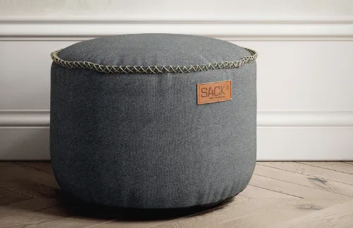Produkt SACKit RETROit Pouf Grey Compressed Billede