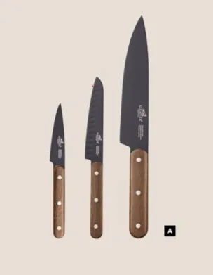 Produkt Sabatier knivsæt Phenix walnut 3 dele Billede