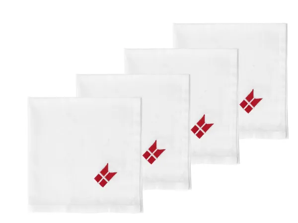 Produkt Södahl Stofservietter 4 stk med fødselsdagsbroderi, Tillykke Billede