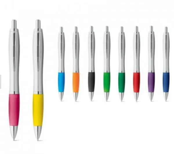 Produkt SWING kuglepen med metalclips farvet skridsikker Billede