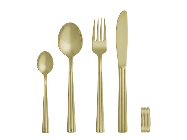 Produkt Gense Bestiksæt Thebe 20 dele, Gold Billede
