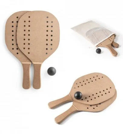 Produkt Strand tennissæt i naturlige materialer Billede